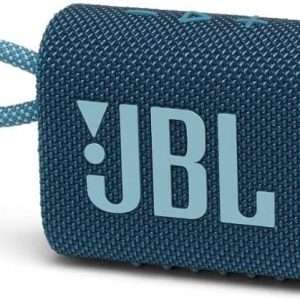 JBL GO 3 – Enceinte Bluetooth portable et légère, aux basses intenses et au style audacieux – Étanche à l’eau et à la poussière – Autonomie 5 heures – Bleu