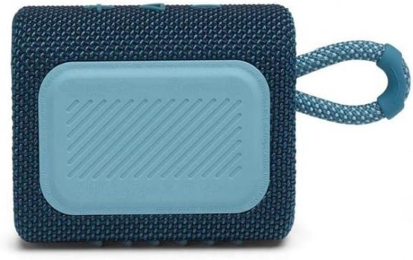 JBL GO 3 – Enceinte Bluetooth portable et légère, aux basses intenses et au style audacieux – Étanche à l’eau et à la poussière – Autonomie 5 heures – Bleu