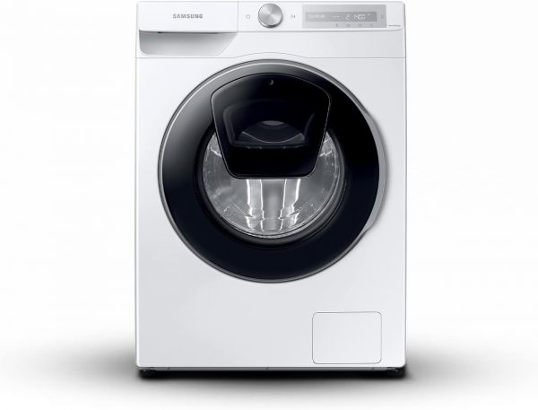 Lave-linge Samsung Ai Control Addwash avec échodoseur WW90T684DLH/S3, libre installation, 9 kg, 1400 tr/min, classe A, WiFi, vapeur, dimensions 60 l x 85 h x 55 p cm, blanc