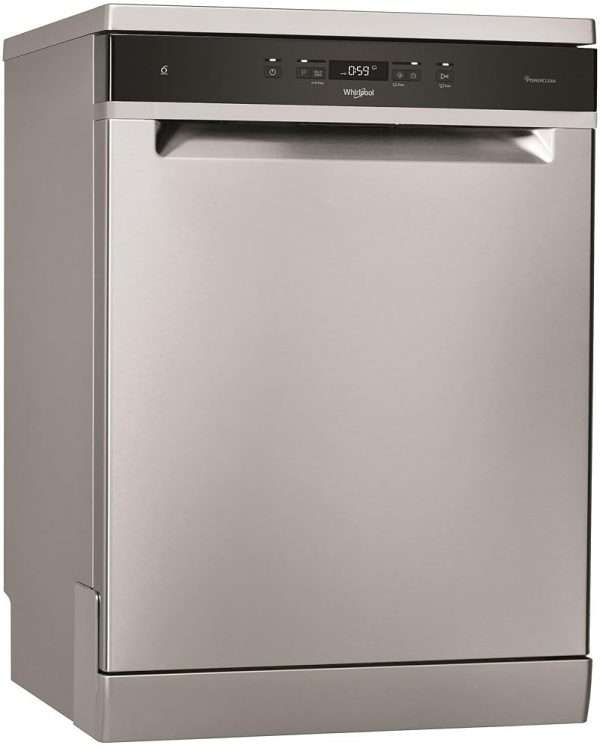 Lave-vaisselle Whirlpool 60 cm WFC 3 C 42 PX, Autoportant, Acier inoxydable, Gris, Noir