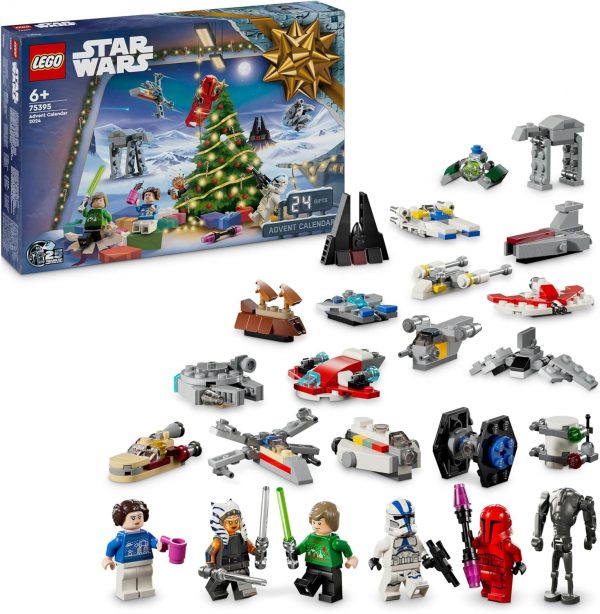 LEGO Star Wars Le Calendrier de l’Avent 2024 - 18 Petites Constructions à Collectionner - 6 Personnages - Idée de Cadeau de Noël pour Enfants dès 6 Ans Fans de la Guerre des...