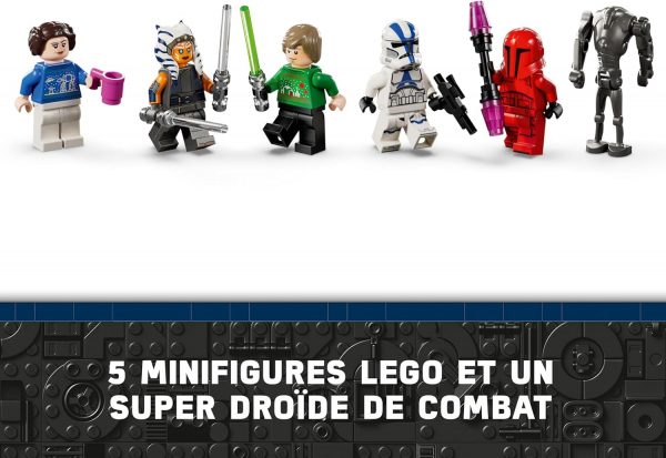 LEGO Star Wars Le Calendrier de l’Avent 2024 - 18 Petites Constructions à Collectionner - 6 Personnages - Idée de Cadeau de Noël pour Enfants dès 6 Ans Fans de la Guerre des...