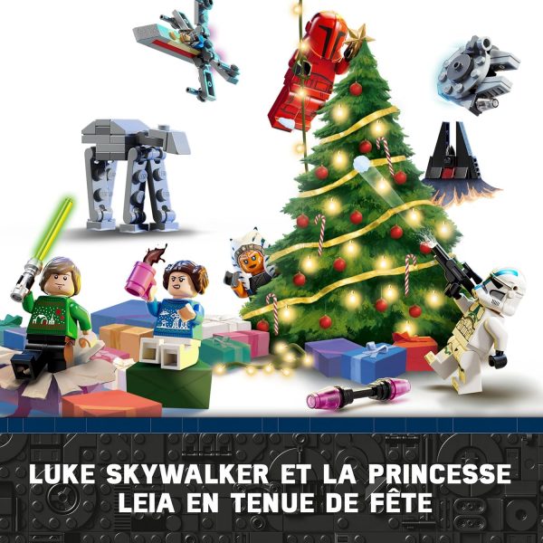 LEGO Star Wars Le Calendrier de l’Avent 2024 - 18 Petites Constructions à Collectionner - 6 Personnages - Idée de Cadeau de Noël pour Enfants dès 6 Ans Fans de la Guerre des...