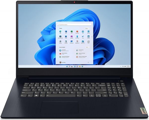 Lenovo IdeaPad 3 17ALC6 - Ordinateur Portable 17,3'' HD+ (AMD Ryzen 7 5700U, RAM 12 Go, SSD 512 Go, AMD Radeon Graphics, Windows 11 Home) Clavier AZERTY Français - Bleu