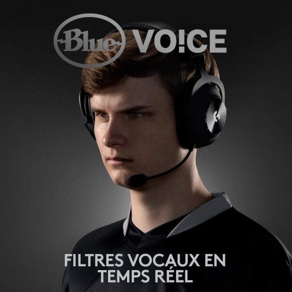 Logitech G PRO X LIGHTSPEED Casque de gaming sans fil avec technologie de filtre de micro Blue VOICE, transducteurs PRO-G de 50 mm, DTS Headphone: X 2.0, 20 heures d'autonomie, PC,