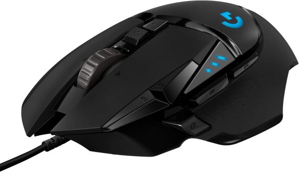 Logitech G502 HERO Souris Gamer Filaire Haute Performance, Capteur Gaming HERO 25K, 25 600 PPP, RVB, Poids Ajustable, 11 Boutons Programmables, Mémoire Intégrée, PC/Mac - Noire