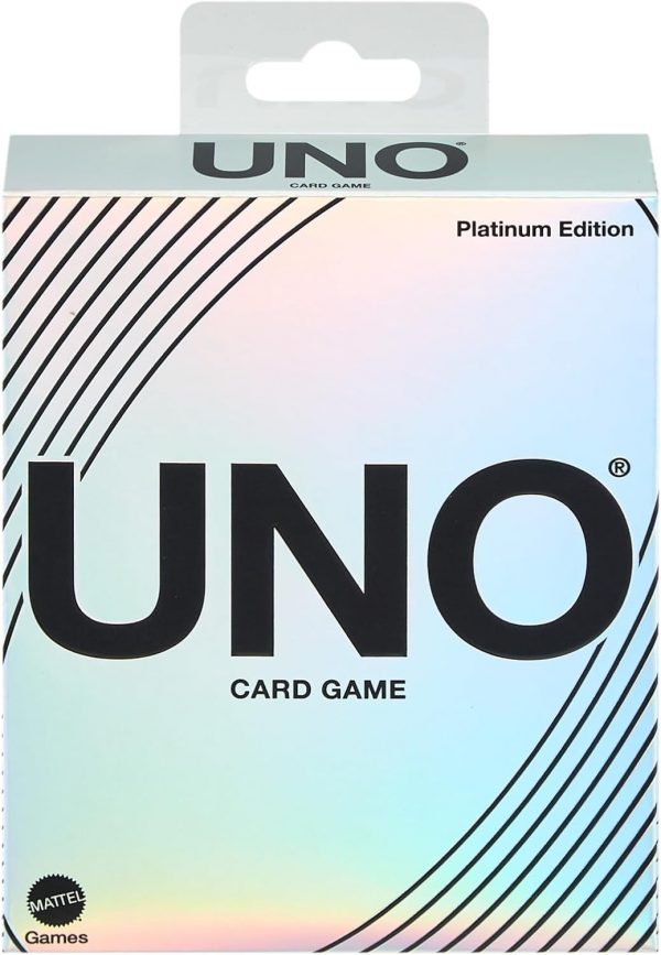 Mattel Games Uno No Mercy Jeu de cartes familial avec 56 cartes supplémentaires, règles spéciales, cartes action redoutables, pénalités plus sévères, jouet enfant, dès 7 ans, HWV18