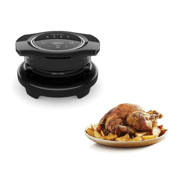 Moulinex Extra Crisp Cookeo, couvercle friteuse à air, recettes croustillantes, cuisson sans huile, 4 programmes, température réglable, compatible avec les Cookeo 6 L, noir...