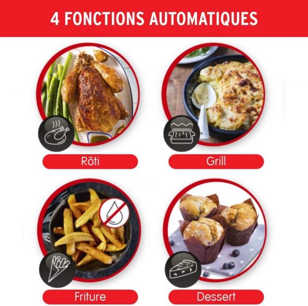 Moulinex Extra Crisp Cookeo, couvercle friteuse à air, recettes croustillantes, cuisson sans huile, 4 programmes, température réglable, compatible avec les Cookeo 6 L, noir...