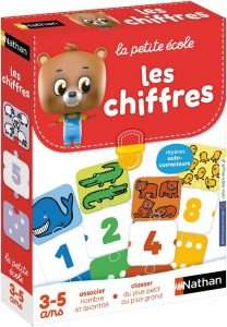 Nathan - La Petite École, Les Chiffres - Associer Nombre et Quantité - Apprendre À Compter - Jeu Éducatif - Coffret De 6 Jeux Progressifs - Pour Enfants de 3 à 5 ans