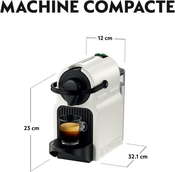 Nespresso Krups Machine à Café Inissia Blanche Cafetière Espresso YY1530FD