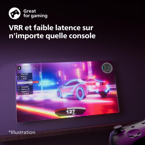 Philips 43PUS7609 Téléviseur Intelligent LED 4K - Écran de 43 Pouces avec la Plate-Forme Pixel Precise Ultra HD Titan OS et Son Dolby Atmos, Fonctionne avec Alexa et l’Assistant...