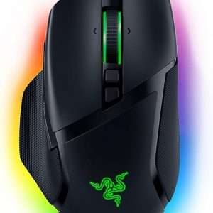 Razer Basilisk V3 - Souris de jeu filaire (10+1 boutons programmables, molette HyperScroll inclinable, interrupteur de souris optique, capteur optique Focus+ 26K DPI) noir