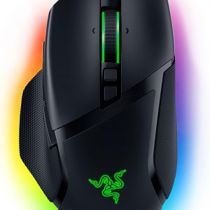 Razer Basilisk V3 - Souris de jeu filaire (10+1 boutons programmables, molette HyperScroll inclinable, interrupteur de souris optique, capteur optique Focus+ 26K DPI) noir