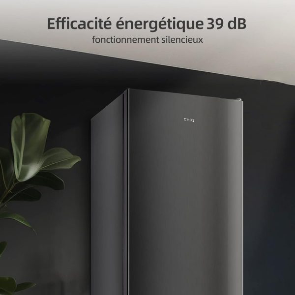 Réfrigérateur congélateur bas CHIQ CBM159LEBD 157 litres (109 + 48) Low Frost, faible bruit, refroidissement rapide, faible encombrement