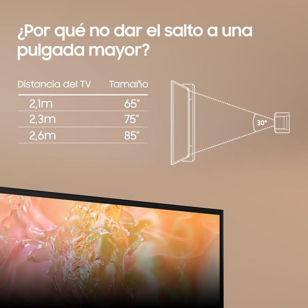 Samsung Téléviseur TU85DU7105 85" (85 Pouces) Crystal UHD 4K Smart TV 2024