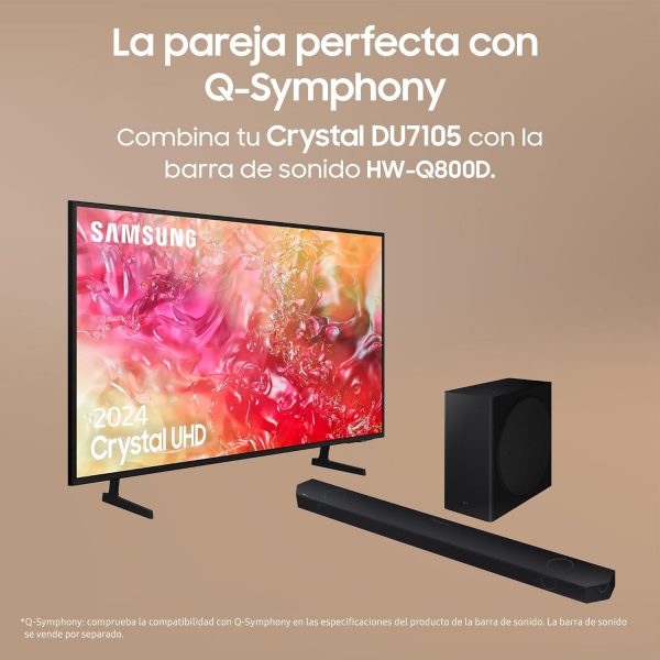 Samsung Téléviseur TU85DU7105 85" (85 Pouces) Crystal UHD 4K Smart TV 2024