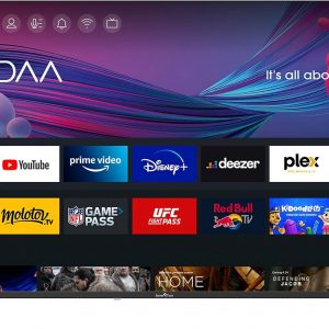 SMART TECH TV LED 4K UHD 55' (139 cm) Smart TV VIDAA - Molotov, Netflix, Prime Video, Canal+, Disney+... - 3xHDMI - 2xUSB - Enregistreur PVR - Mode Hôtel