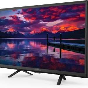 STRONG - Télévision HD 24" (60 cm) SRT24HE4023 - Télé 12V Idéale pour Caravane, Camping-Car, Bateau - Triple Tuner Intégré - 2 Ports HDMI (1 ARC) + 1 Port USB + Mini-AV + Prise