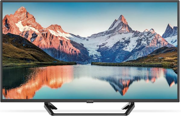 STRONG - Télévision HD 24" (60 cm) SRT24HE4023 - Télé 12V Idéale pour Caravane, Camping-Car, Bateau - Triple Tuner Intégré - 2 Ports HDMI (1 ARC) + 1 Port USB + Mini-AV + Prise