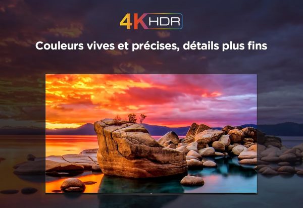 TCL 50PF650 50 Pouces 4K Ultra HD, TV LED Smart Fire (Dolby Vision, Dolby Atmos, DTS, HDR 10, Alexa intégré, Airplay2, Miracast)