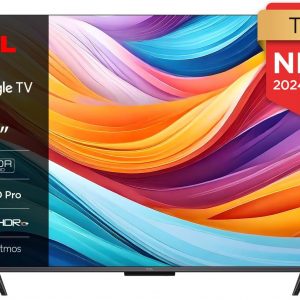 TCL TV QLED 43T7B 4K HDR Pro 43’’ avec Google TV et système sonore Dolby Atmos, compatible avec l’Assistant Google et Alexa