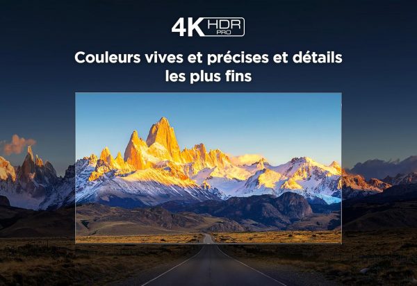 TCL TV QLED 43T7B 4K HDR Pro 43’’ avec Google TV et système sonore Dolby Atmos, compatible avec l’Assistant Google et Alexa