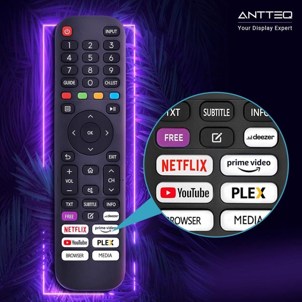 Téléviseur Antteq AV24H3 Smart TV 24 Pouces (60 cm) avec Netflix, Prime Video, Rakuten TV, Disney+, YouTube, UVM, WiFi, Triple-Tuner DVB-T2 / S2 / C