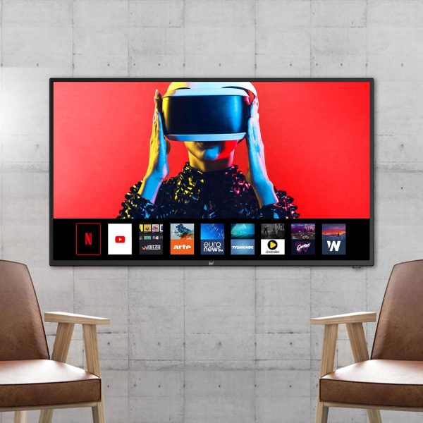 Téléviseur LED Dual Smart 32'' (80cm) HD - WiFi - Netflix - Prime Video - ÉCRAN MONTÉ - 2xHDMI - 2xUSB PVR Prêt - Sortie Casque YouTube