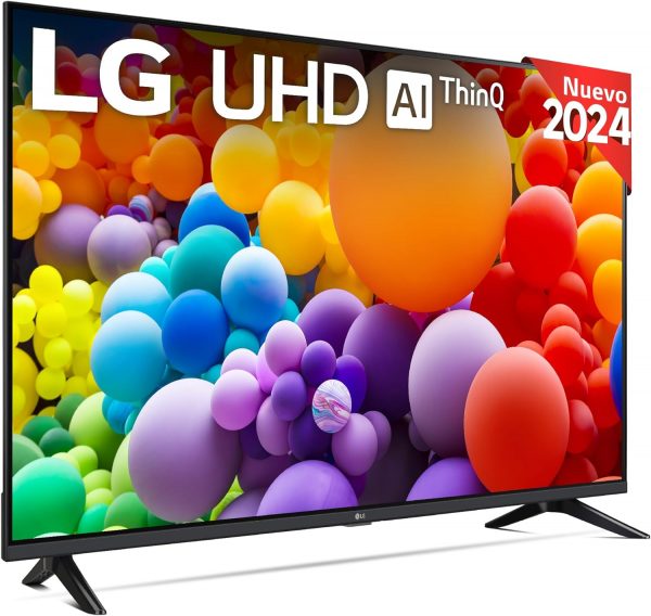 Téléviseur LED LG 2024 | 55UT73 | 55 Pouces | UHD | Processeur α5 gen 7 AI 4K, Noir