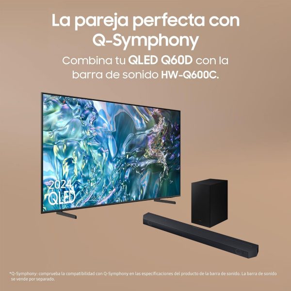 Téléviseur Samsung TQ55Q60D 55" (55 pouces) QLED 4K Smart TV 2024