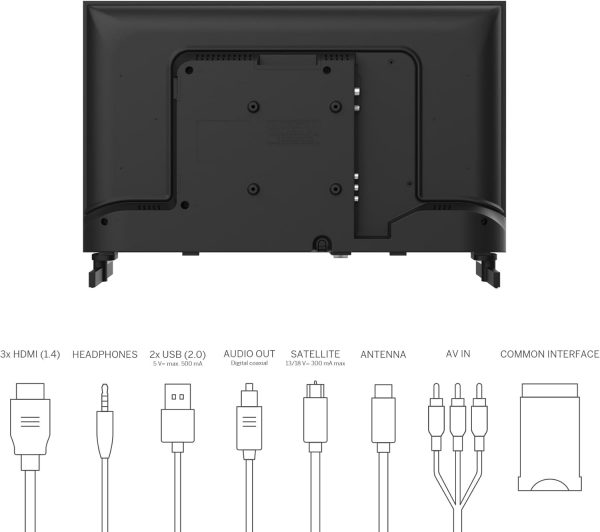 THOMSON 24 Pouces (60 cm) Téléviseur LED HD – 24HD2S13-2023