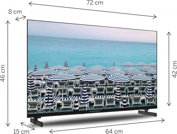 THOMSON 32 Pouces (80 cm) Télévision LED HD – 32HD2S13-2023