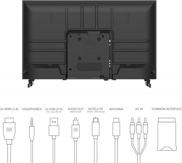 THOMSON 32 Pouces (80 cm) Télévision LED HD – 32HD2S13-2023