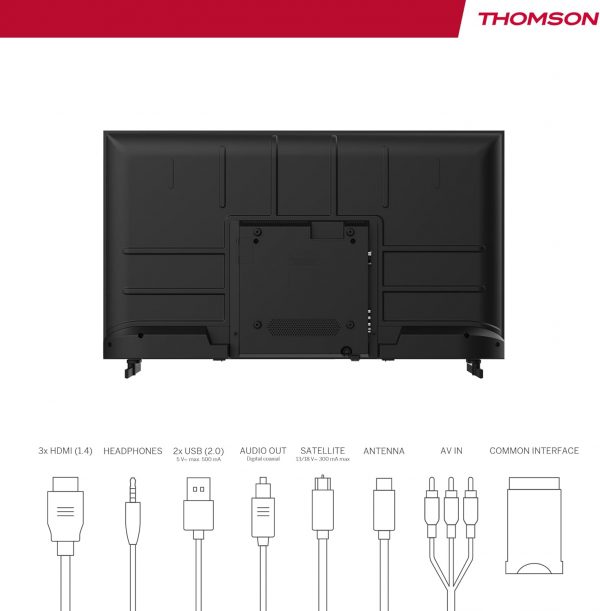 THOMSON 40 Pouces (101 cm) Téléviseur LED Full HD facile - 40FD2S13 – 2023