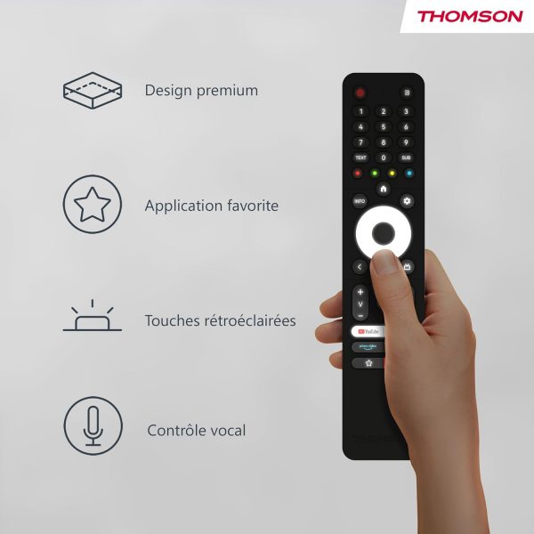 THOMSON 43 Pouces (109 cm) UHD Téléviseur Intelligent Android – 43UA5S13-2023