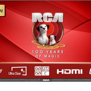 TV RCA E32-RH1Q1L 32 Pouces (80 cm) avec Triple Tuner (DVB-T/T2-C-S/S2), 2*HDMI, LED HD, 2024