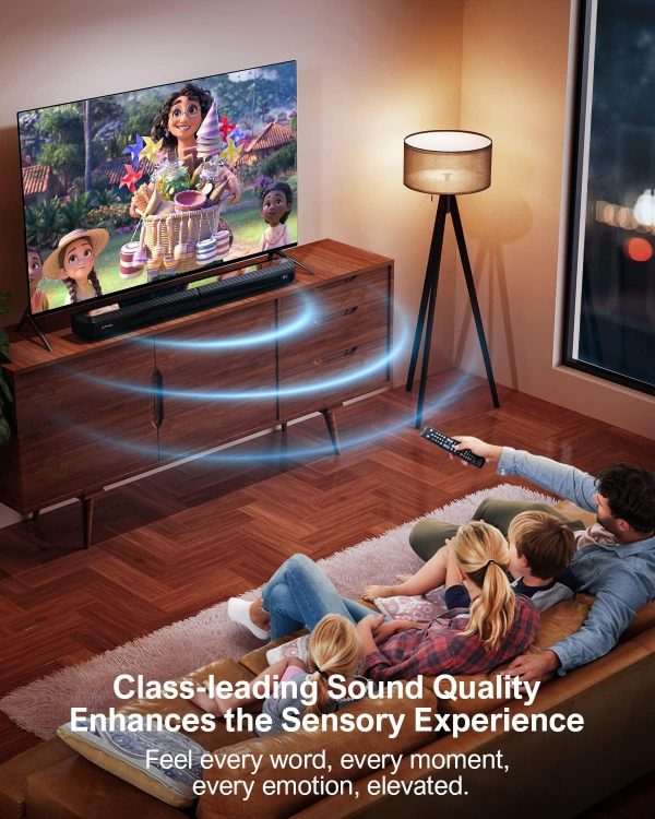 ULTIMEA Barres de Son TV, 2,2 Canaux Barre de Son 2-en-1 Détachable, Bluetooth 5.3 Enceinte pour TV avec Caisson de Basses, 3 Modes EQ, Arc/Optique/Aux, Montage Mural, Modèle