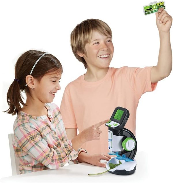 VTech - Microscope Genius XL Vidéo Interactif, avec Écran Couleur Numérique, Photos et Vidéos de la BBC, Jouet Scientifique Éducatif, Cadeau Enfant Dès 7 Ans - Contenu en Français