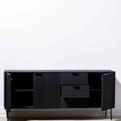 Buffet Adriana Black 3 tiroirs et 3 portes