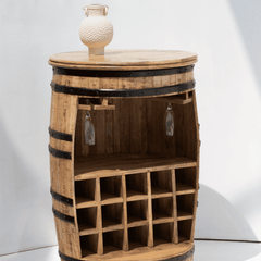 Cabinet de cocktail industriel Saylor en fût (100x65CM)