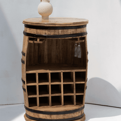 Cabinet de cocktail industriel Saylor en fût (100x65CM)