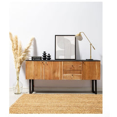 Paige Noir Haut Buffet en Bois