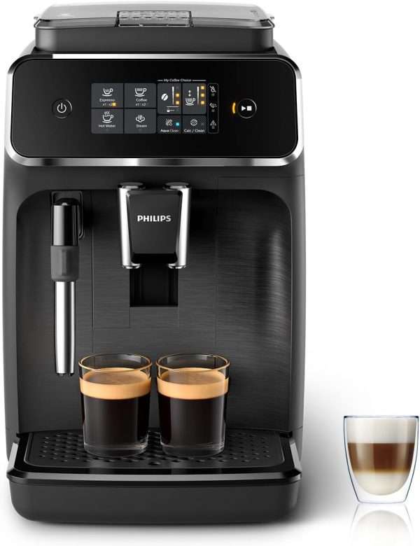 Philips Série 2200 Machine Expresso Automatique - 2 Boissons, Mousseur à Lait Classique, Écran Tactile