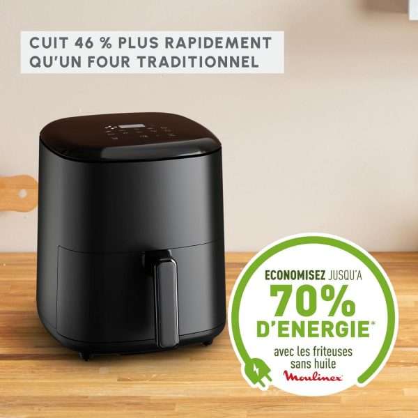 Moulinex Easy Fry Max Friteuse sans huile, Capacité XL de 5 L, Jusqu'à 6 personnes, 10 programmes – Image 5