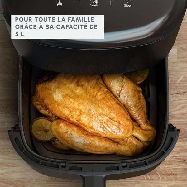 Moulinex Easy Fry Max Friteuse sans huile, Capacité XL de 5 L, Jusqu'à 6 personnes, 10 programmes – Image 4